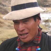 Peruvian water activist Estanislao Cuñas